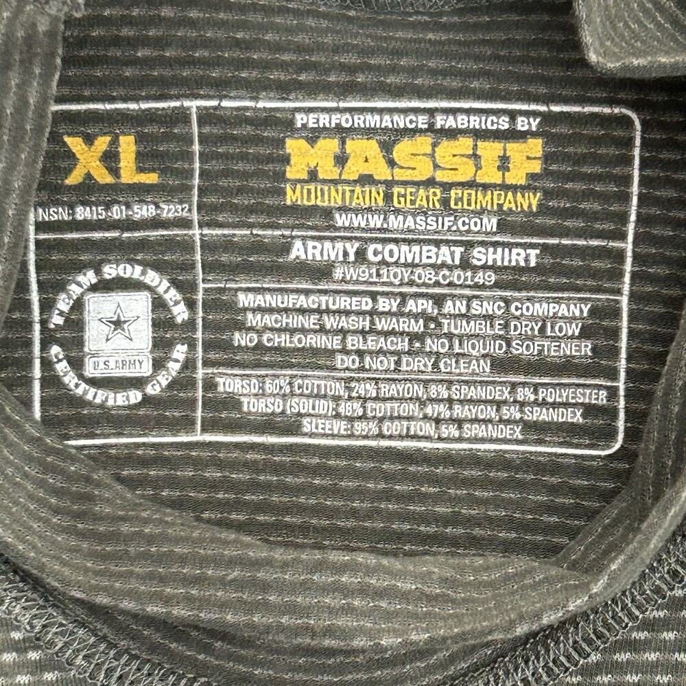 Massif US Military Army Combat Shirt Flame Res. Mens XL Camo Long Sleeve NWT - Picture 2 of 10